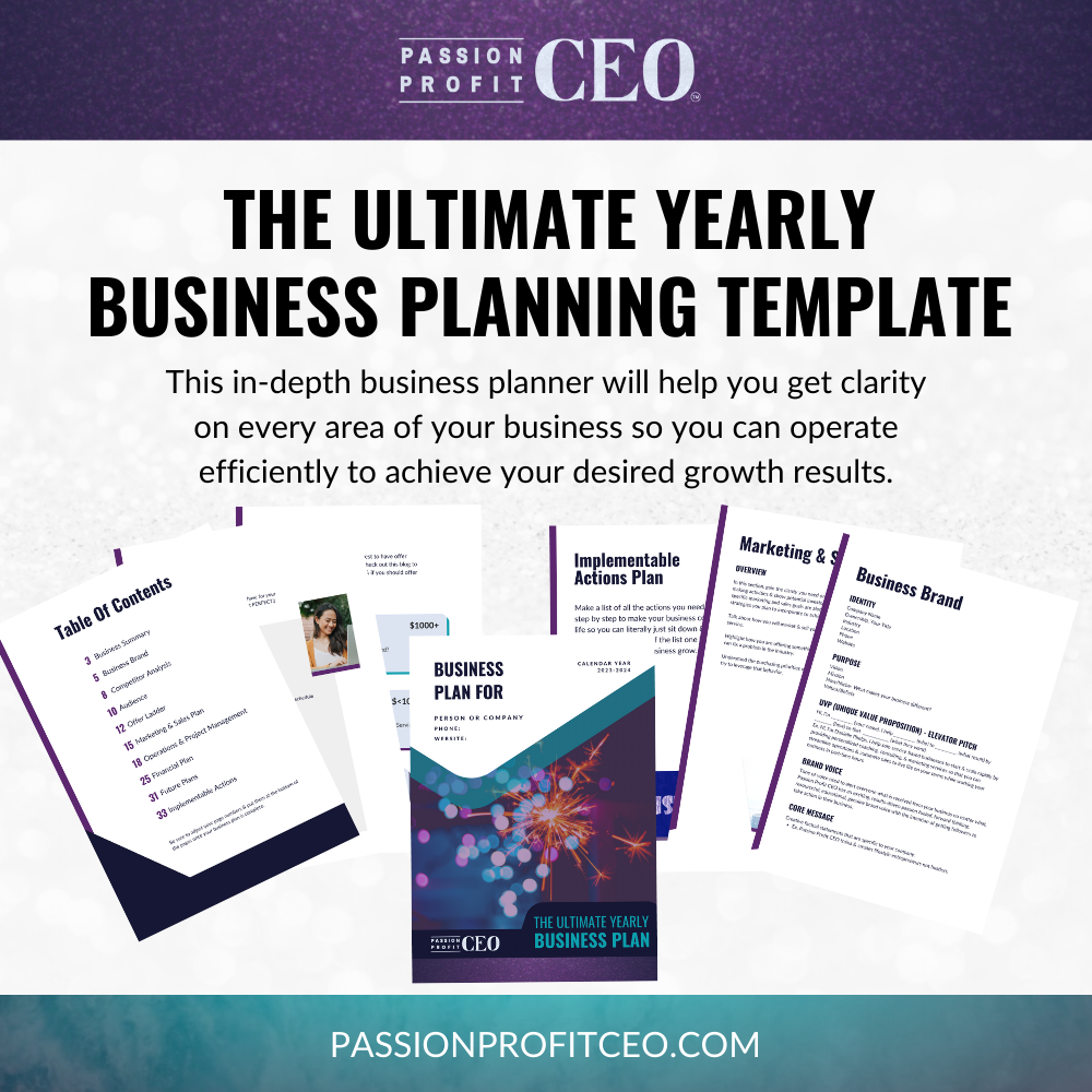 The Ultimate Yearly Business Planning Template